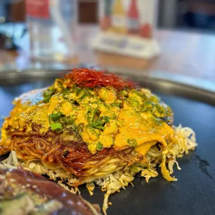 spicy Chinchikurinyaki Okonomiyaki