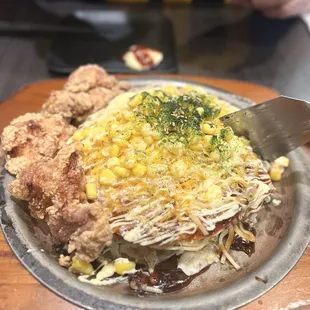 Corn Cheese Okonomiyaki