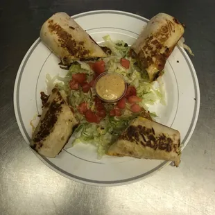 Appetizer Chicken or Pork rolls with Chinchilla sauce!