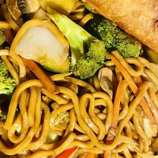noodles and vegetables in a bowl