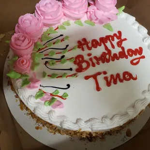 Awesome strawberry cake for one of my students