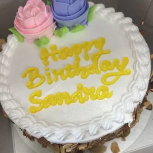 a birthday cake in a box