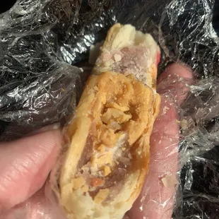 Weird white hairy mold on toward bottom of moon cake