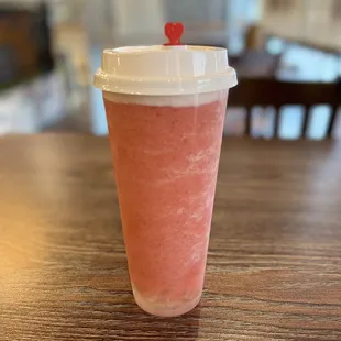 Strawberry Juice with Tea Special