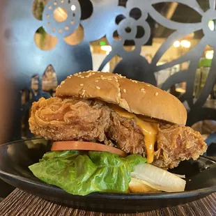 Spicy chicken sandwich