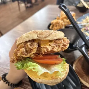 Spicy chicken sandwich