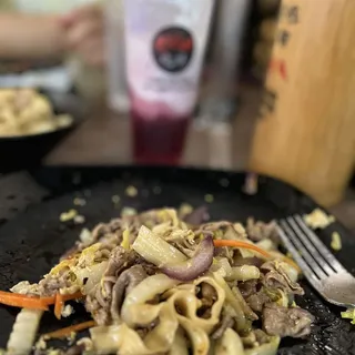 Cumin Lamb Stir Fried Flat Noodle