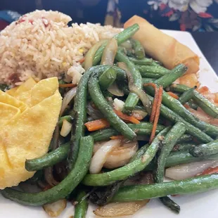 Green beans and shrimp