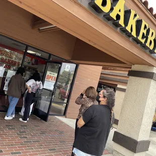 customers entering the store