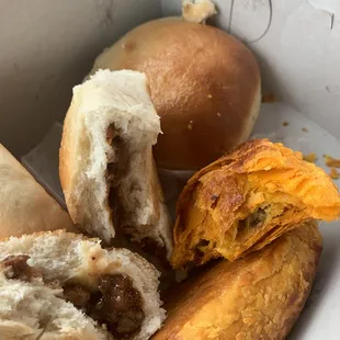 bbq bun + beef pastry