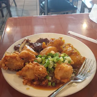 Food off the buffet