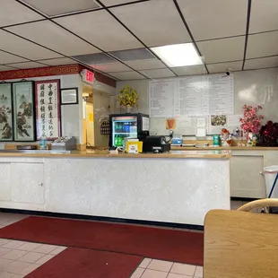 Menu and clean counter
