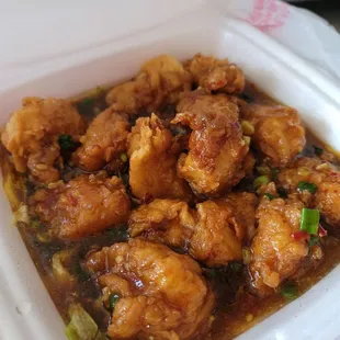 Hot braised chicken:  a bit nutty, a bit spicy, yum!!