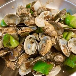 Clams with Black Bean Sauce