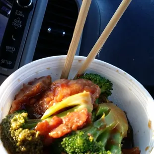 Man, car food went to get lunch for tomorrow.