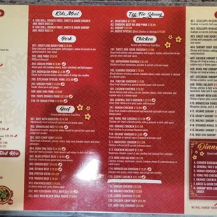 Menu page 2 September 2022