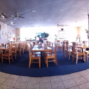 This is most of the restaurant.  Yes it's super clean.