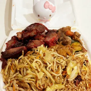 bbq pork and mushroom chicken