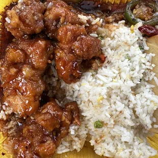 Huge, grisly chunks of dark meat. I asked for extra crispy and got extra wiggly instead.