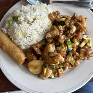 Kung Pao Chicken &amp; Shrimp Lunch Special