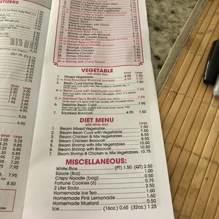 Dinner combo special