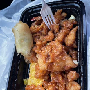 Egg rolls so greasy they drip of oil with each bite