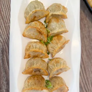 Beef pan fried dumpling