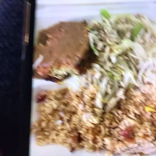 Cow main  rice shrimp