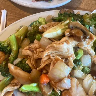 Chicken and broccoli