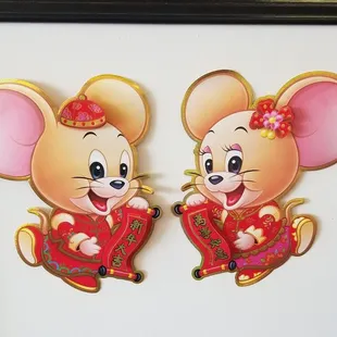 a pair of mouses
