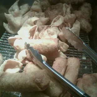 Crab lagoon and eggrolls