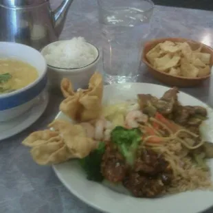 My buffet lunch, best eggdrop soup in town.