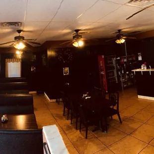 the inside of a restaurant