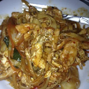 This is only half of the pad Thai, huge portions.