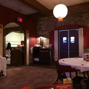 the dining area
