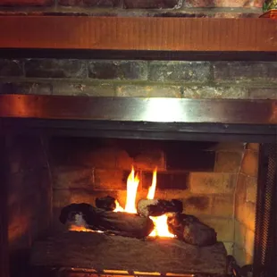 Cute fireplace!