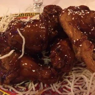 Sesame chicken wangs. 4