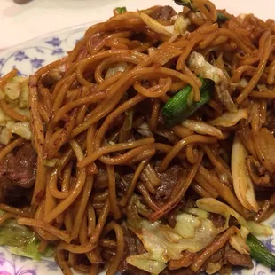 Standard beef Lo Mein.