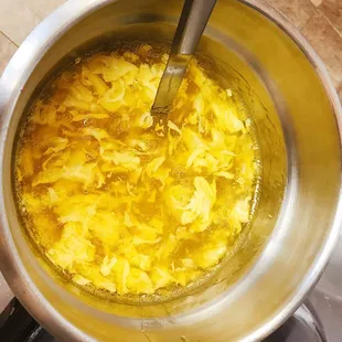 a pot of soup