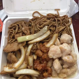 3 item combo with noodles