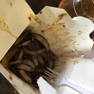 Not too many veggies in my Mongolian beef like other Chinese food places !