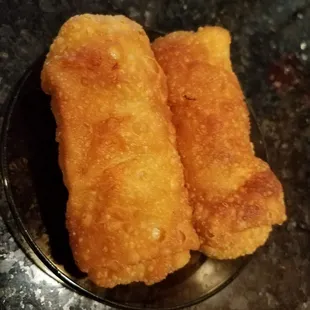 Egg Rolls. My brother says they are really good. I didn&apos;t eat it, so can&apos;t tell you.