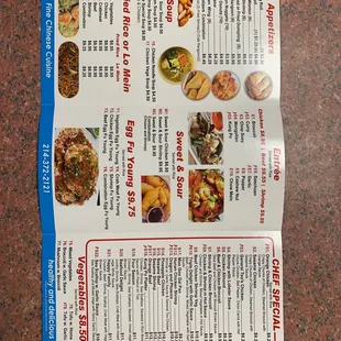 Updated menu 01/03/2023