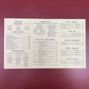 Menus