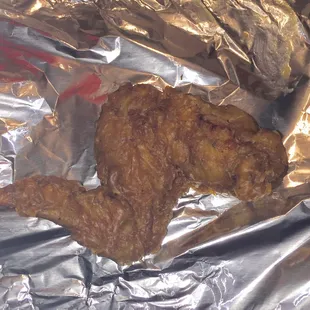 Humungous chicken wing!!! You only need one or two!!!