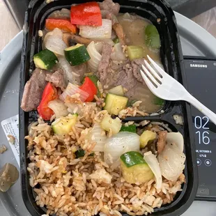 a plate of food