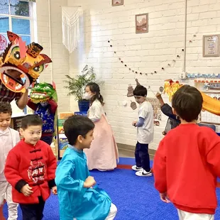 Me performing Lion Dance at the kindergarten lol