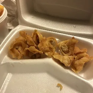 Wontons were rocks. The noodles were ok. Egg rolls were mush