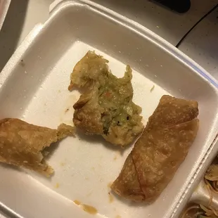 a plate of food on a table