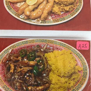 chicken wings and fried chicken
